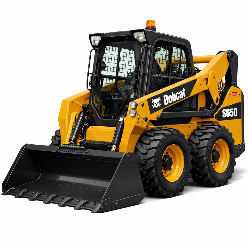 Bobcat S650 Skid Steer Loader for rent in Dammam, Khobar, Riyadh - large Bobcat for major industrial projects
