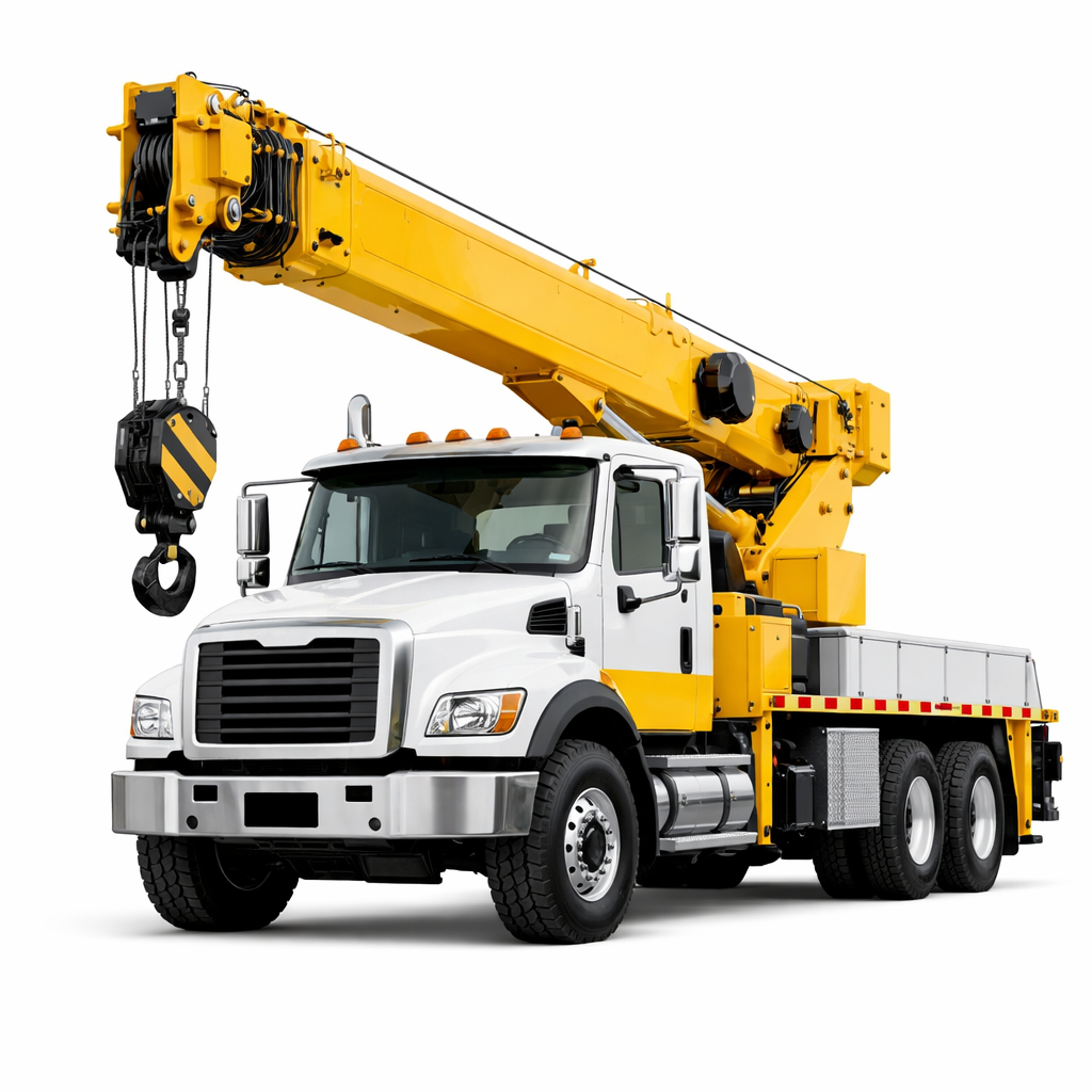 Winch crane for short trips and quick lifting in Riyadh, Jeddah, Dammam - crane rental with operator