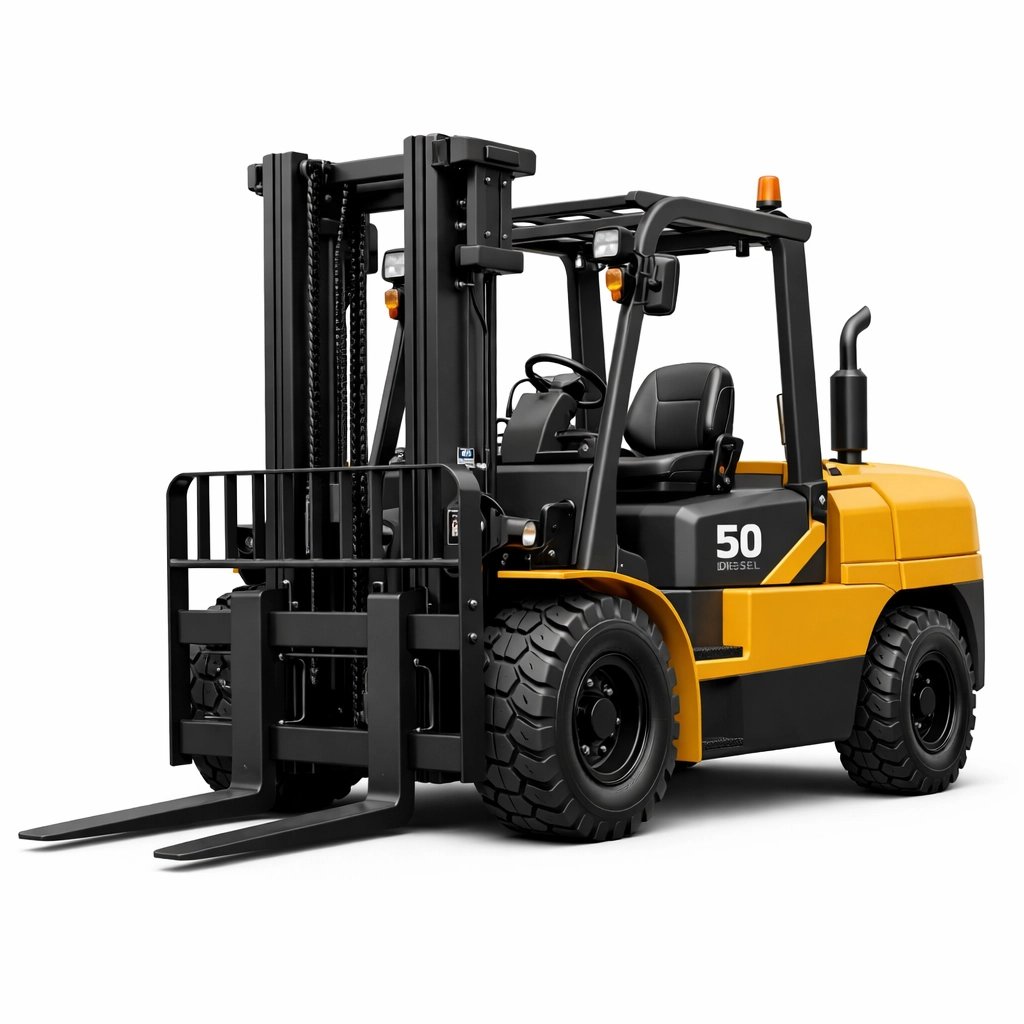 Diesel forklift 5 ton for rent - heavy duty forklift for factories