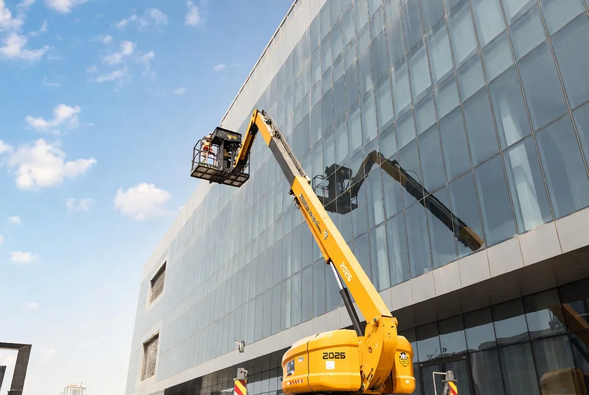 Articulated boom manlift 20m for rent in Riyadh Olaya