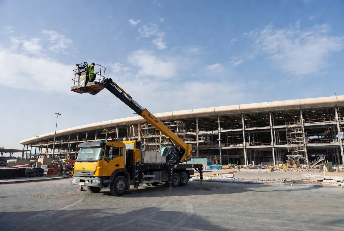 40m manlift for rent in Riyadh for Qiddiya project